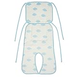 赤ちゃん用 保冷シート ベビーカー用 ひえひえマット 保冷剤２個付き FREE サックスクラウド