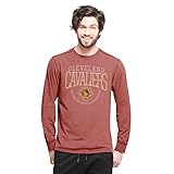 NBA Cleveland Cavaliers Men 's ' 47 Forward Cadence長袖Tシャツ、Shift Cardinal , Large