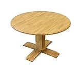 AKAGI 丸型　ダイニングテーブル105cm 浮造り　ナチュラル　AG-T105NA