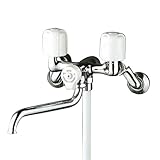 KVK 一時止水付2ハンドルシャワー 【KF100N2】