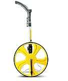 Enhong 距離測定 デジタルメジャー ホイール型 大型車輪と小型車輪2種類 伸縮可能 ウォーキングメジャー ロードメジャー(大型車輪)