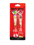 Angry Birds Toddler Fork and Spoon (Utensils) by Rovio [並行輸入品]