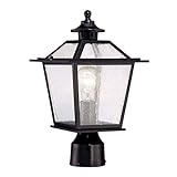Acclaim 9707BK Salem Collection 1-Light Post Mount Outdoor Light Fixture, Matte Black [並行輸入品]