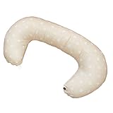 白井産業  日本製 オーガニックダブルガーゼ 抱き枕&授乳クッションカバー式 ドットミディアム