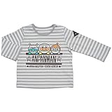 【本体綿100％】2017年 秋冬 アンパンマン 天竺 ボーダー 長袖Tシャツ ANPANMAN グレー◇80cm