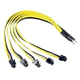 S7 S9~5X PCI-E PCIe 6ピンGPUグラフィックスカードスプリッタ電源ケーブルBTCマイナービットコインLitecoin S11 T9 + X10 L3 + A3 A841 M3 P3