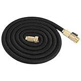 水のホース 散水ホース 給水ホース ガーデンウォーターホース 掃除 水管 ホース 25FT / 50FT / 100FT 高品質 耐久性 弾性 柔軟性 耐摩耗性(50FT)