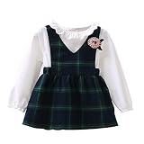 バーゲン　Yochyan 子供ドレス　バレンタインデー 　プレゼント　ベビードレス　キッズ服　女児　ガールズ　可愛い　おしゃれ　素敵　長袖　縞　花　日常着　普段着　お嬢様　プリンセス　フォーマルワンピ