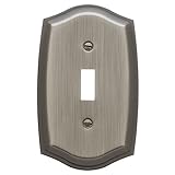Baldwin 4756151 Single Toggle Colonialスイッチプレート、アンティークニッケル