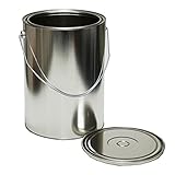 密閉性良好 ダブルふた 丸 空缶 手付 6L 缶 （5530ml） /ブリキ缶 丸缶 6kg あき缶 無地缶 塗料 小分け