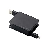 エレコム USB TYPE C ケーブル タイプC (USB A to USB C ) 巻き取り USB2.0準拠品 1.2m 【iPhone15 対応検証済】 ブラック MPAーACRL12BK