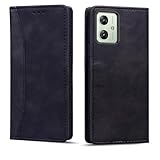 Torske と互換性のある Moto G64 5G スマホケース 適合 moto g64y 5G ケース 手帳型 のために モトローラG64y カバー 内蔵マグネット開閉式 ベルトなし カードポケット に適合する Moto G64 5G ケース 防水 折り畳み式 横置き機能 便利 向けの モトローラ G64 ケース コンパチ Motorola G64 5G 手帳型ケース (ブラック)