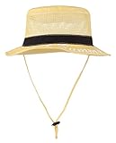 C-Princess 可愛い ビーチハット サファリハット バッケトハット つば広 キャップ サンバイザー　赤ちゃん ベビー 幼児用 帽子 メッシュ 通気 イエロー