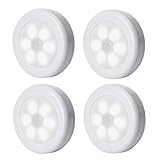 elfishjp 人感センサーライト ナイトライト 電池式 LEDライト 3Mテープ ナイトライト マグネットつけ ワイヤレス 小型 6個 ledセンサーライト 階段 廊下 玄関 3個