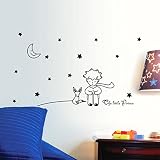 sinwoz Stars Moon The Little Prince Boy壁ステッカー壁画キッズ子供寝室ホーム装飾壁デカール