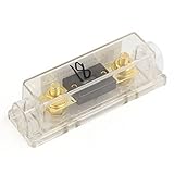 DealMuxクリアプラスチックシェルカーオーディオアンプANLヒューズホルダブロック100A
