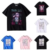 超天醤 Tシャツ 半袖 インナーシャツ 超てんちゃん キャスターガール 重度の依存性 ニーディー ガール オーバードーズ超天醤 グッズ 記念シャツ 日常服 カジュアル 贈り物 祝日 誕生日 男女兼用 プレゼント (1,L)