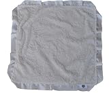Cozy Wozy Paisley Minky Baby Lovie Sized Blanket with Satin Trim Lovie, Ivory, 18 x 18 by Cozy Wozy