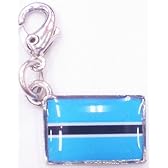 NATIONALFLAG 国旗柄ファスナーホルダー ボツワナ共和国 07178-9