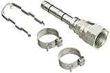 Eaton Weatherhead FF14241 Steel Female SAE 45 Degree Flare Fitting for Refrigerant Hose, E-Z Clip Ki