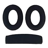 Chic Tuant イヤーパッド for Sennheiser (ゼンハイザー) HD515 HD518 HD555 HD558 HD595 HD598 HD598SE HD598CS HD598SR ゲーミングヘッドセット に対応 交換用 ヘッドホンパッド イヤークッション メモリーフォーム (ブラックベロアイヤーパッド+ヘッドバンド)