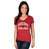 シカゴ・ブルズNBA Women 's Sweet Serenade VネックスリムフィットTシャツ XL