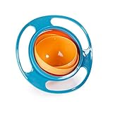 KOUY 子供ボウル ジャイロボウル 幼児食器摂食ジャイロボウル UFOジャイロ 360回転 食品のこぼれ防止 幼児食事練習 食洗機対応 全3色