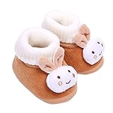 Tonsee ベビーシューズ 可愛い ブーツ 歩行サポート 防寒対策 赤ちゃん ウォーキングシューズ (11cm, ブラウン)