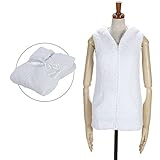 Barefoot Dreams ベアフットドリームス 国内検針済 コージーシック スリーブレス フーディー ノースリーブ ジップアップパーカー S ホワイト 535