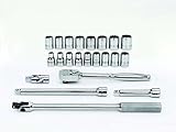 Williams MSS-22FTB 22-Piece 1/2-Inch Drive Metric Socket and Drive Tool Set with Tool Box [並行輸入品]