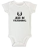 Boys Star Wars Onesieボディスーツ" Jediトレーニングで" Gift For Father Funny Threadz カラー: ホワイト