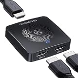 SOOMFON HDMI切替器-4K 60HZ 双方向 2入力1出力 1入力2出力 電源不要 HDCP2.2 Ver2.0 手動 切り替え機