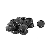 uxcell　カーボンブラシのキャップ　スロットトップ　ブラック　プラスチック素材　20個入り