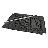 槌屋ヤック(Tsuchiya Yac) 車内用品 日除け カーテン サイドカーテン ストレッチワイド2 BK Sサイズ L-412