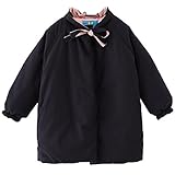 C-Princess 子供服 綿服 中綿ジャケット 厚手 コート アウター 暖かい ベビー キッズ 女の子 ブルゾン 無地 長袖 秋冬 防寒防風 通園 ネイビー 150