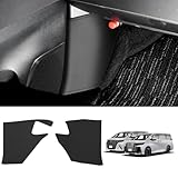 GIMUYA トヨタ 新型 アルファード 40系 ヴェルファイア フットサイドキックガード 保護マット ALPHARD VELLFIRE 40系 AGH4#W AAHH4#W TAHA4#W 2023年6月～ フロントフットサイド 専用 キズ 汚れ防止 内装 カスタムパーツ アクセサリー ブラック PUレザー製 2PCSセット