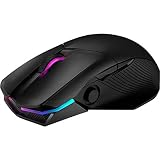 ASUS RGBワイヤレスゲーミングマウス P704 ROG CHAKRAM Qi充電、プログラム可能ジョイスティック トライモード接続 16000 dpiセンサー Aura Syn を装備