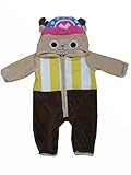 ワンピース チョッパー 着ぐるみ (なりきり) サイズ７０ｃｍ 長袖コンビドレス 変身 なりきり パジャマ 赤ちゃん ベビー用