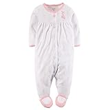 カーターズ　パイル地　バレリーナ　足つき　カバーオール ロンパース ボディスーツ パジャマ　Carter's (3M)