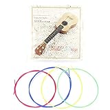 6弦セット ウクレレ弦 交換用 カラフル ナイロン ウクレレ弦