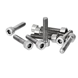 KOZEEY10個 M6 * 30チタン 合金 ねじ 六角 キャップヘッド ソケット 六角 レンチ ボルト 頭ネジ 工業用