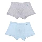 Lovoski キッズ　男の子　綿　下着　ボクサーパンツ　ボクサーショーツ　ブリーフ　柔らかい　通気性　全2色7サイズ - ブルーグレー, 13〜14歳