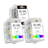 BC345XL ブラック 1個+BC346XL カラー 2個セット 詰め替えインク 取扱説明書付き canon用詰め替えインク BC310XL/311XL通用 345 346 純正品併用 大容量 PIXUS TS3330 TS3130S TS3130 TS203 TR4530 インク MP493 MX420 MP280 MX350 MP490 MP480 MP270 iP2700インク