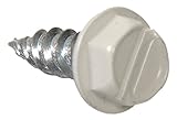 Fas-Pak 9495 7 x 1/2-Inch Gutter and Stovepipe Assembly/Repair Screw, White [並行輸入品]