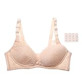 bestjpshop 肌の色 レース リムなし 前ボタン 妊娠 授乳 産後 ブラジャー 母乳育児用ブラジャー