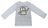 First Impressions赤ちゃん男の子長袖graphic-print TシャツスレートHTR