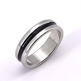 【手品 マジック】Magnetic PK Ring/磁気付き指輪 マグネットリング コインディスアピアリング 近景マジック道具 (19mm, 黒)