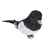 Demiawaking　1個 羽鳥 ヒーリングバード ガーデンオーナメント 庭/オブジェ/置物 鉢植え 飾り物 おしゃれ インテリア雑貨 　黒と白