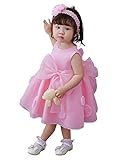 Kidsweety 子供ドレス ベビー服 フォーマル ワンピース 出産祝い 記念写真 結婚式 入園式 (3ヶ月ー3歳)