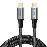 DCHAV USB4 ケーブル Thunderbolt 4 Thunderbolt 3 対応 USB C to USB C ケーブル 40Gbps 8K 60Hz 映像出力 PD 100W 20V 5A 超急速充電 ナイロン編み スマホ タブレット Switch などType-C機種対応 (1.2m)